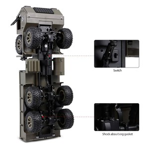 ماشین کنترلی شارژی آفرود مدل GoolRC Fayee RC Military Truck, 2.4GHz_اسباب بازی